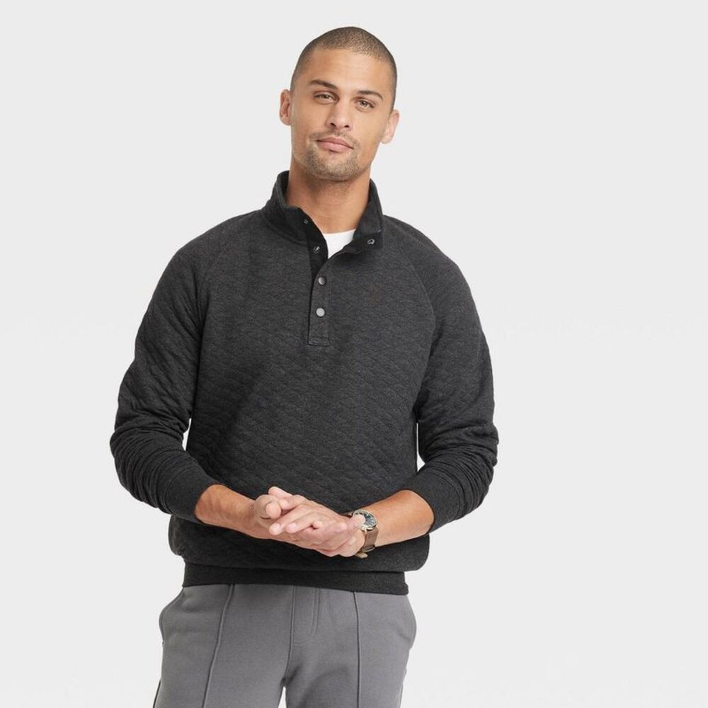 Goodfellow & Co -  Men's Pullover Sweatshirts Diamond Black